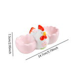 Maxbell Easter Egg Cup Figurine Kitchen Gadget Egg Stand for Lunch Home Decor Dinner A