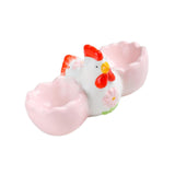 Maxbell Easter Egg Cup Figurine Kitchen Gadget Egg Stand for Lunch Home Decor Dinner A