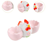 Maxbell Easter Egg Cup Figurine Kitchen Gadget Egg Stand for Lunch Home Decor Dinner A