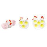 Maxbell Easter Egg Cup Figurine Kitchen Gadget Egg Stand for Lunch Home Decor Dinner A