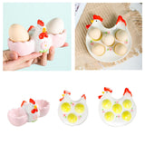 Maxbell Easter Egg Cup Figurine Kitchen Gadget Egg Stand for Lunch Home Decor Dinner A