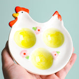 Maxbell Easter Egg Cup Figurine Kitchen Gadget Egg Stand for Lunch Home Decor Dinner B