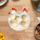 Maxbell Easter Egg Cup Figurine Kitchen Gadget Egg Stand for Lunch Home Decor Dinner C