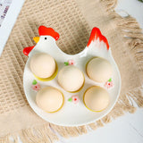 Maxbell Easter Egg Cup Figurine Kitchen Gadget Egg Stand for Lunch Home Decor Dinner C