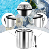 Maxbell Ice Bucket Storage Practical Chilling Beer Bucket for Kitchen Barbecue Party 1.6 L