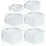 Maxbell 6Pcs Acrylic Boxes for Display Containers for Toys Figures Craft Shows Dolls
