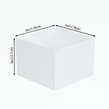 Maxbell 6Pcs Acrylic Boxes for Display Containers for Toys Figures Craft Shows Dolls
