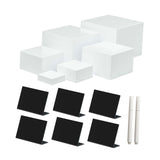 Maxbell 6Pcs Acrylic Boxes for Display Containers for Toys Figures Craft Shows Dolls
