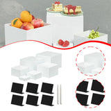 Maxbell 6Pcs Acrylic Boxes for Display Containers for Toys Figures Craft Shows Dolls