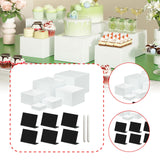 Maxbell 6Pcs Acrylic Boxes for Display Containers for Toys Figures Craft Shows Dolls