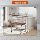 Maxbell Laundry Basket with Wheels Storage Laundry Cart for Living Room Home Bedroom