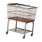 Maxbell Laundry Basket with Wheels Storage Laundry Cart for Living Room Home Bedroom