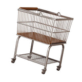 Maxbell Laundry Basket with Wheels Storage Laundry Cart for Living Room Home Bedroom
