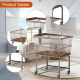 Maxbell Laundry Basket with Wheels Storage Laundry Cart for Living Room Home Bedroom