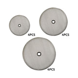 Maxbell 4 Pieces French Press Replacement Filter Stainless Steel Mesh for Household Diameter 6.7cm