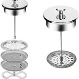 Maxbell 4 Pieces French Press Replacement Filter Stainless Steel Mesh for Household Diameter 6.7cm