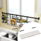 Maxbell Opening Sill Plant Shelf Countertop Extension for Bathroom 20cmx40cm  to 75cm