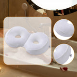 Maxbell Bathtub Cushion Lightweight Portable Hip Support for Indoor Bathroom Bathtub White