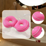 Maxbell Bathtub Cushion Lightweight Portable Hip Support for Indoor Bathroom Bathtub Rose Red