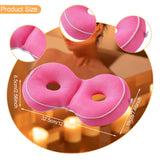 Maxbell Bathtub Cushion Lightweight Portable Hip Support for Indoor Bathroom Bathtub Rose Red