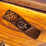 Maxbell Wooden Tray for Party Dish Food Fruit Divided Serving Tray   3 grids