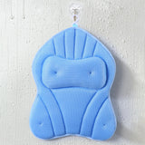 Maxbell Bathtub Pillow Headrest Pool Machine Washable Breathable Bathing Bath Pillow Blue