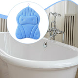 Maxbell Bathtub Pillow Headrest Pool Machine Washable Breathable Bathing Bath Pillow Blue