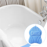 Maxbell Bathtub Pillow Headrest Pool Machine Washable Breathable Bathing Bath Pillow Blue