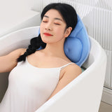Maxbell Bathtub Pillow Headrest Pool Machine Washable Breathable Bathing Bath Pillow Blue