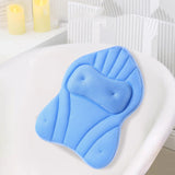 Maxbell Bathtub Pillow Headrest Pool Machine Washable Breathable Bathing Bath Pillow Blue