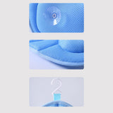 Maxbell Bathtub Pillow Headrest Pool Machine Washable Breathable Bathing Bath Pillow Blue