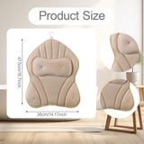 Maxbell Bathtub Pillow Headrest Pool Machine Washable Breathable Bathing Bath Pillow Khaki
