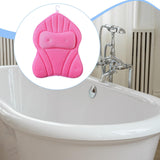 Maxbell Bathtub Pillow Headrest Pool Machine Washable Breathable Bathing Bath Pillow Pink