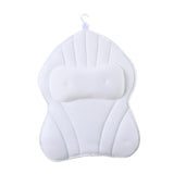 Maxbell Bathtub Pillow Headrest Pool Machine Washable Breathable Bathing Bath Pillow White