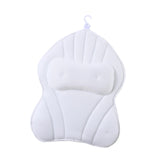 Maxbell Bathtub Pillow Headrest Pool Machine Washable Breathable Bathing Bath Pillow White