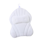 Maxbell Bathtub Pillow Headrest Pool Machine Washable Breathable Bathing Bath Pillow White