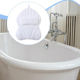 Maxbell Bathtub Pillow Headrest Pool Machine Washable Breathable Bathing Bath Pillow White