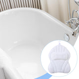 Maxbell Bathtub Pillow Headrest Pool Machine Washable Breathable Bathing Bath Pillow White
