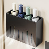 Maxbell Wall Mounted Umbrella Holder Folding Umbrella Stand for Indoor Hallway Porch Black