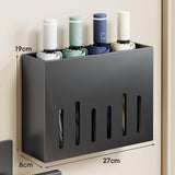 Maxbell Wall Mounted Umbrella Holder Folding Umbrella Stand for Indoor Hallway Porch Black