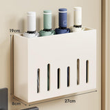 Maxbell Wall Mounted Umbrella Holder Folding Umbrella Stand for Indoor Hallway Porch White