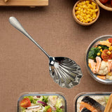 Maxbell Buffet Banquet Serving Spoon Shell Shape Soup Spoon for Hotel Family Dinners