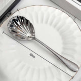 Maxbell Buffet Banquet Serving Spoon Shell Shape Soup Spoon for Hotel Family Dinners