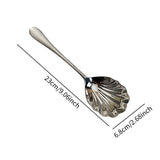 Maxbell Buffet Banquet Serving Spoon Shell Shape Soup Spoon for Hotel Family Dinners