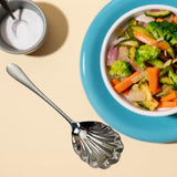 Maxbell Buffet Banquet Serving Spoon Shell Shape Soup Spoon for Hotel Family Dinners