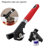 Maxbell Manual Can Opener Labor Saving Corkscrew Tool for Kitchen Restaurant Camping Red