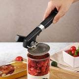 Maxbell Manual Can Opener Labor Saving Corkscrew Tool for Kitchen Restaurant Camping Black