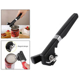 Maxbell Manual Can Opener Labor Saving Corkscrew Tool for Kitchen Restaurant Camping Black