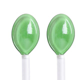 Maxbell 10x Glass Stirring Spoons Transparent Mixing Rod for Latte Hot Drinks Coffee Green