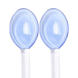 Maxbell 10x Glass Stirring Spoons Transparent Mixing Rod for Latte Hot Drinks Coffee Blue